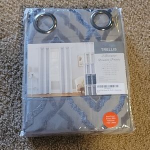 2 Grey blackout window panels